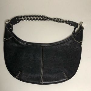 HYPE Small Black Leather Hobo *AUTHENTIC*